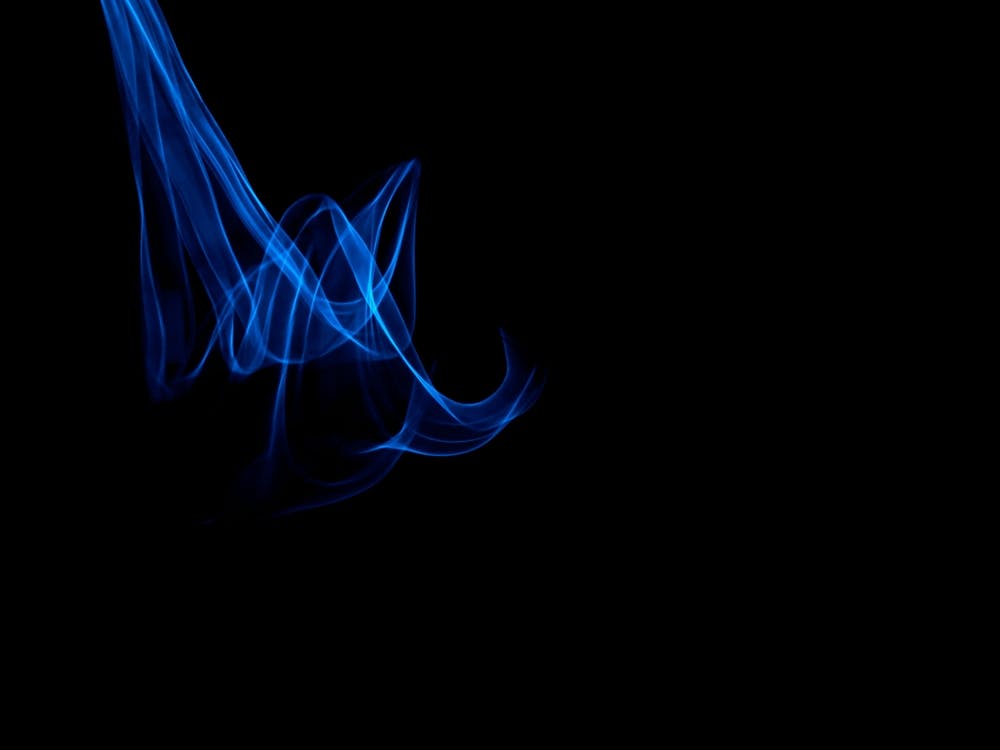Glowing Abstract Curved Blue Lines 1