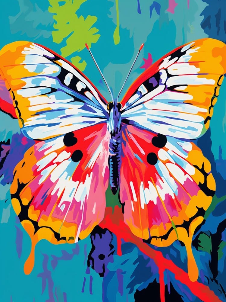 Pop Art Cabbage White Butterfly    1