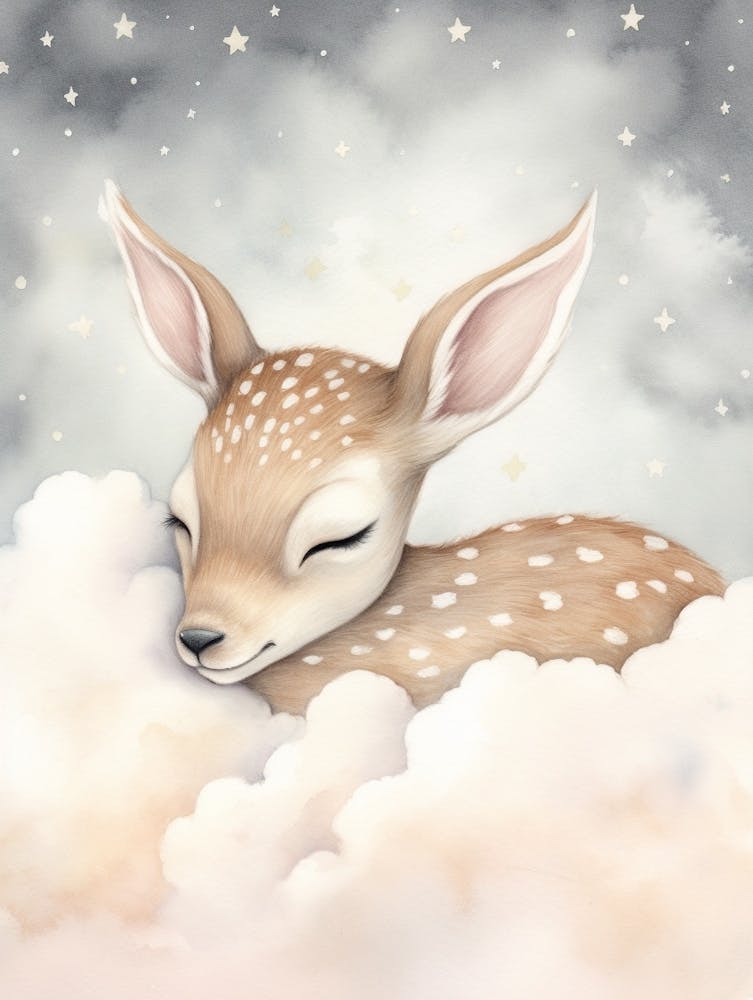 Sleeping Baby Deer 1