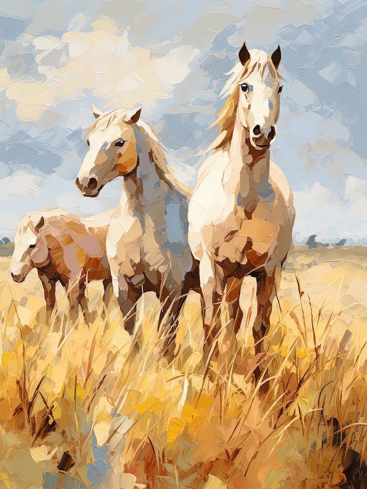 Horses Painting In Tuscany, Italy 4