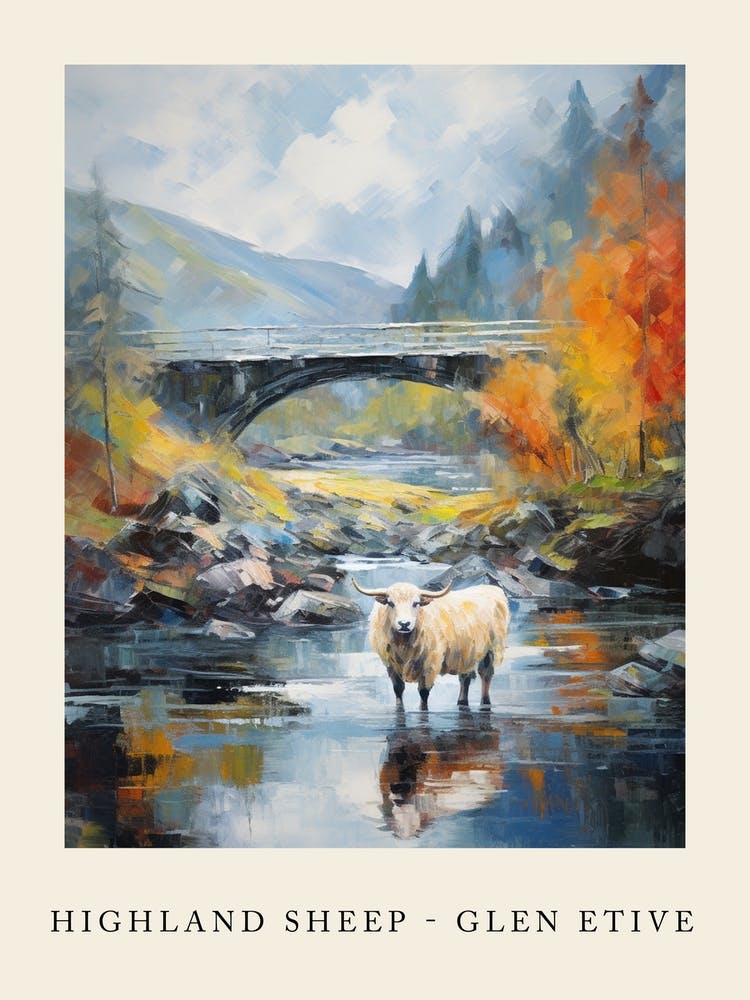 Highland Sheep In Glen Etive