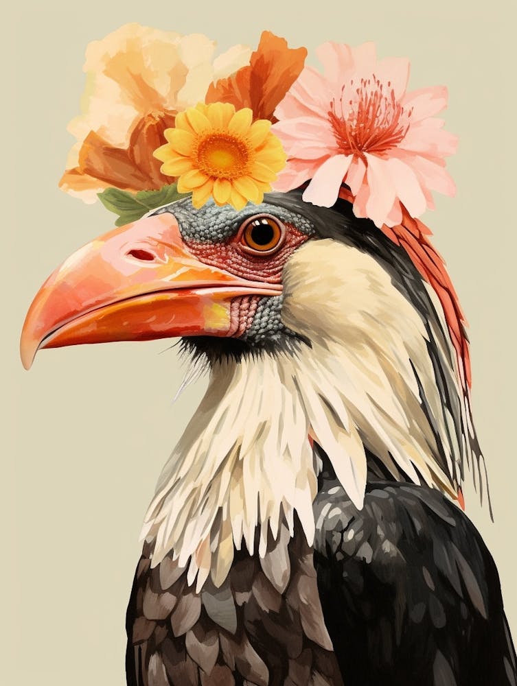 Bird With A Flower Crown Crested Caracara 2