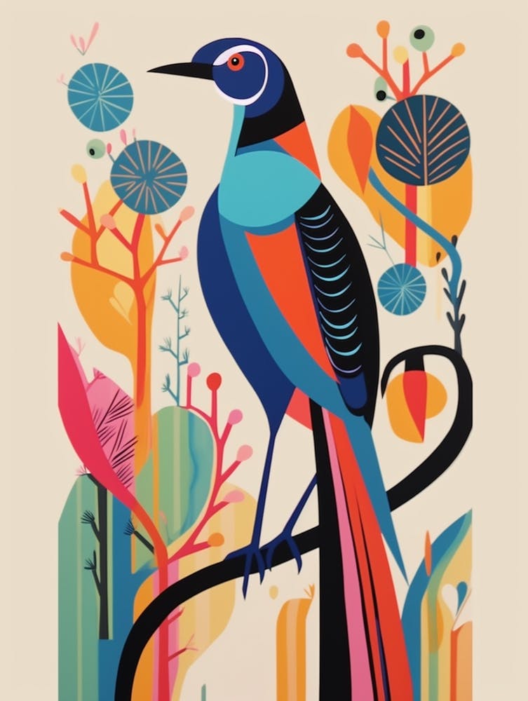 Colourful Scandi Bird Pheasant 3