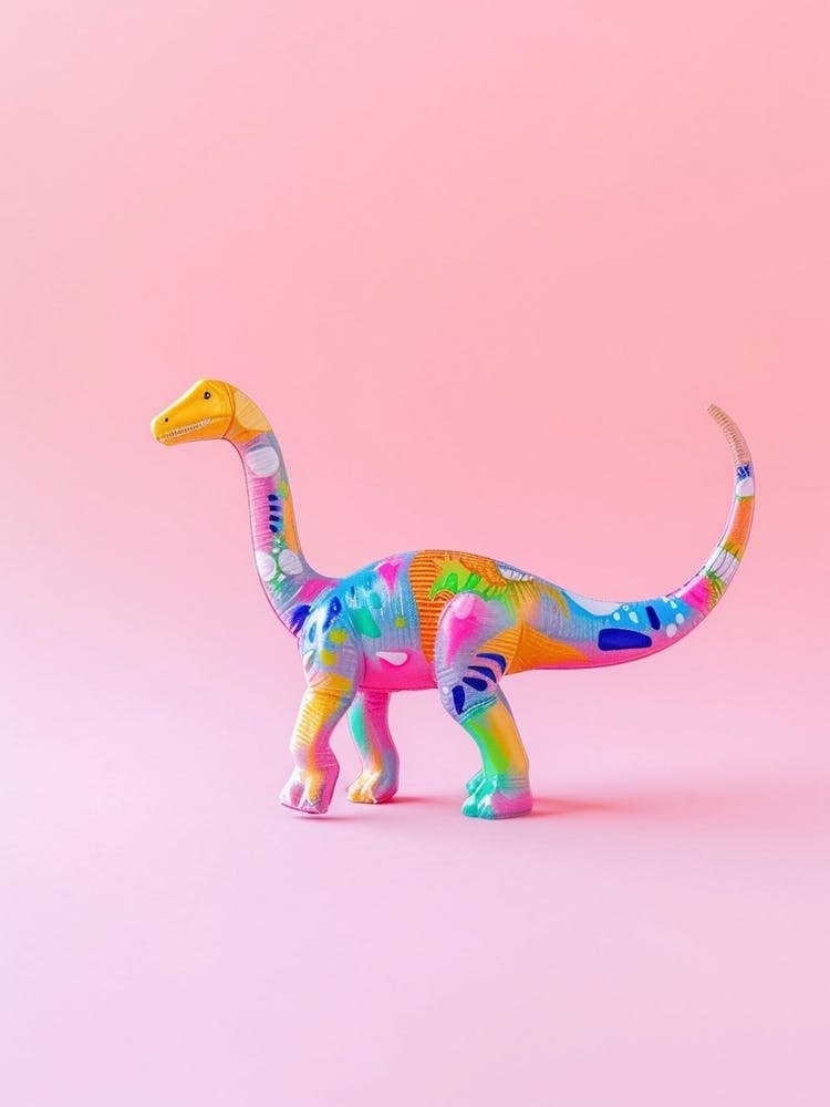 Funky Pattern Toy Dinosaur