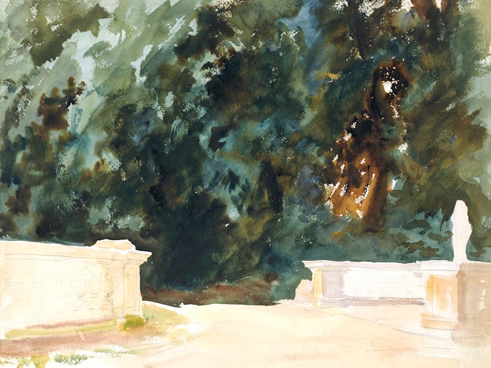 Terrace And Gardens (1907), John Singer Sargent
