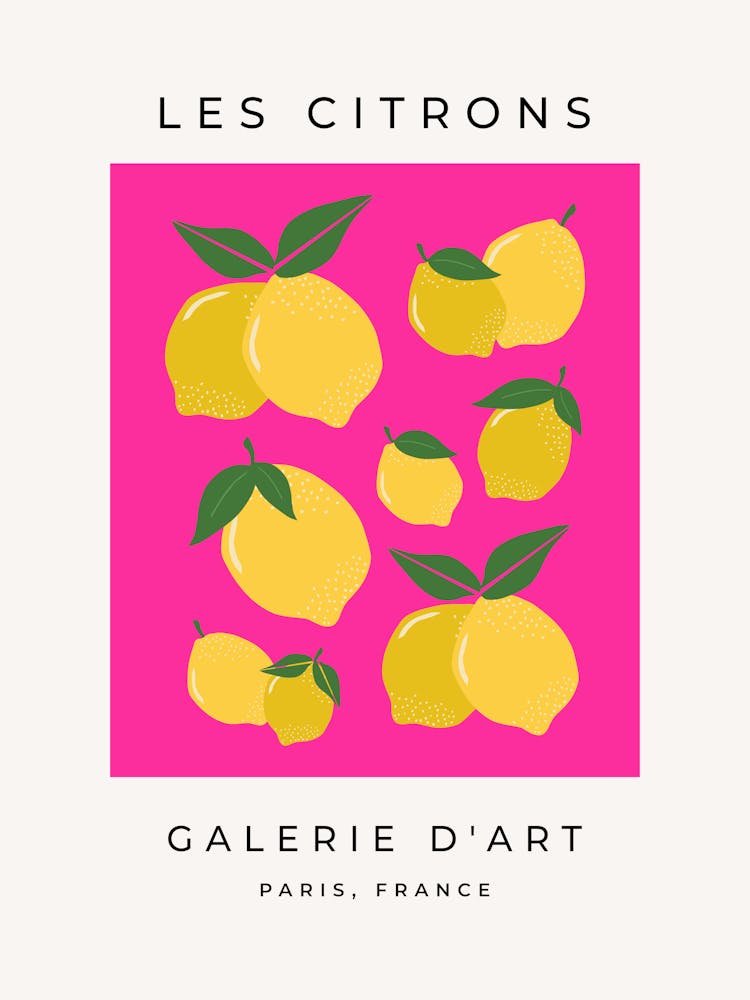 Les Citrons | 02 - Retro Lemon Hot Pink
