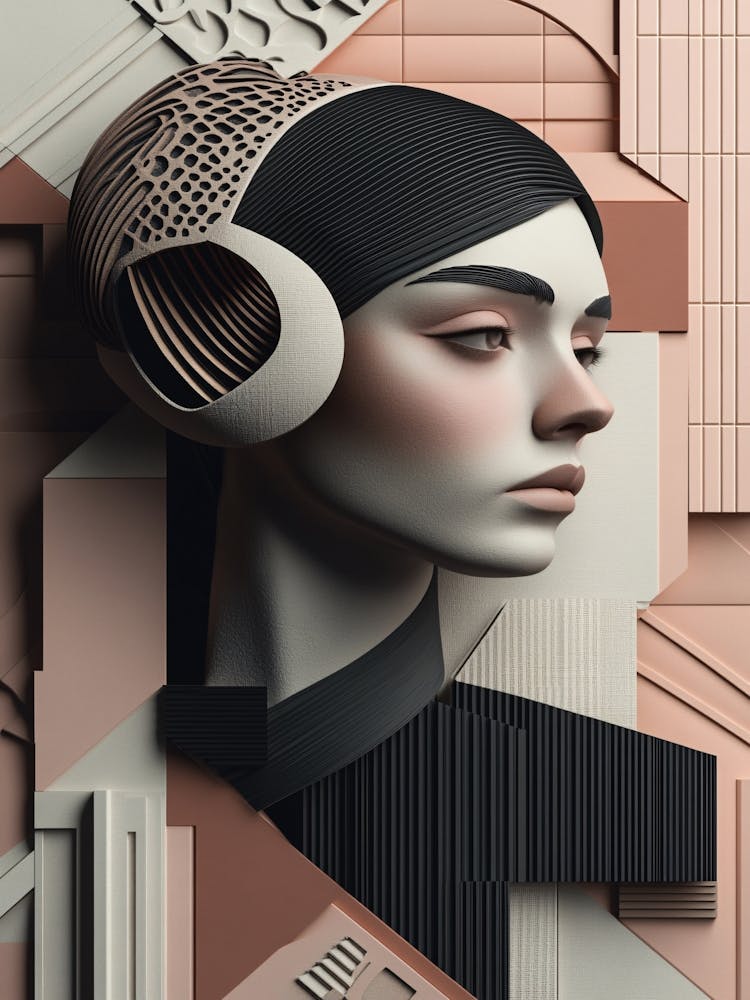 Abstract Portrait Of A Woman 14