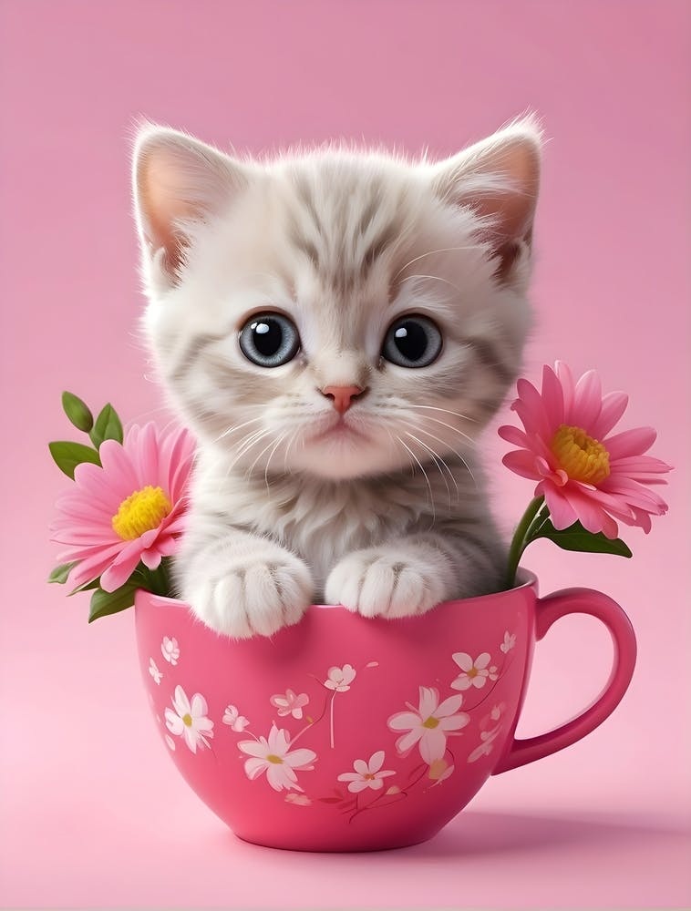 Default Baby Cat In Cup Flowers Cartoon Pink Back Ground 0 869c3e8a Cf95 4e0a Af52 355619408412 1 Out