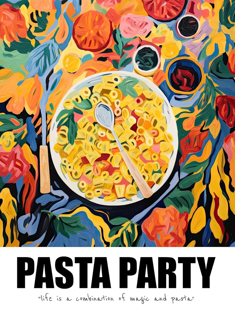Pasta-Party, Matisse inspiriert 08