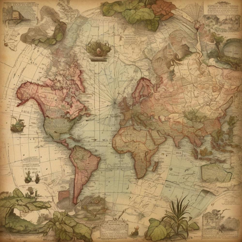 Default Vintage Map Your Garden Aesthetic 0