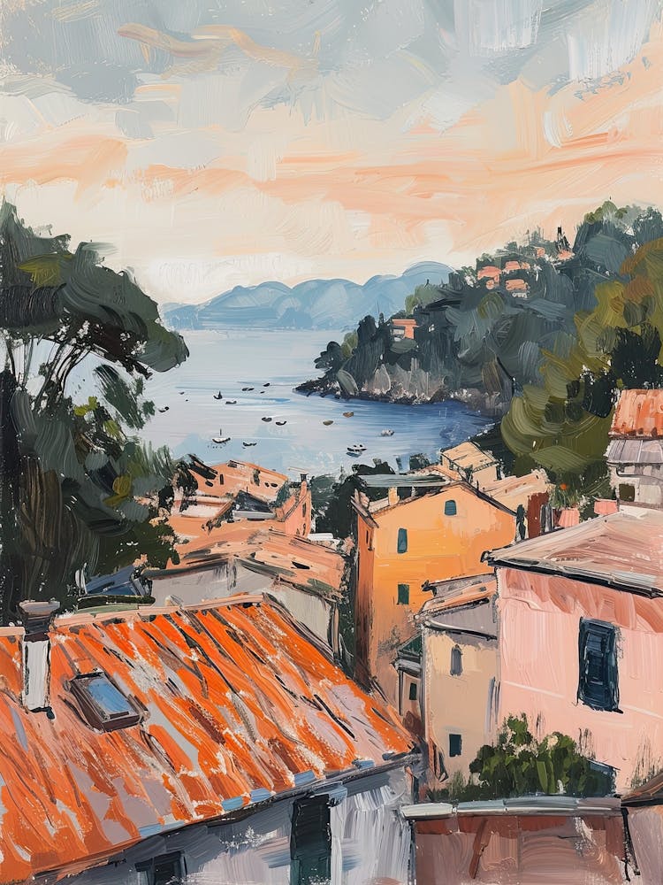 Portofino Rooftops Morning Skyline 3