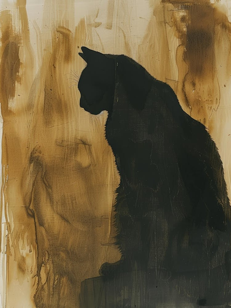 Cat In Silhouette