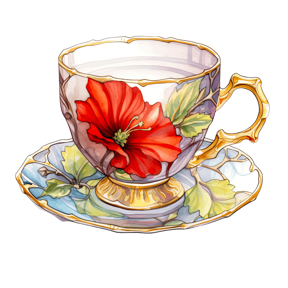 Tea Cup And Saucer 1