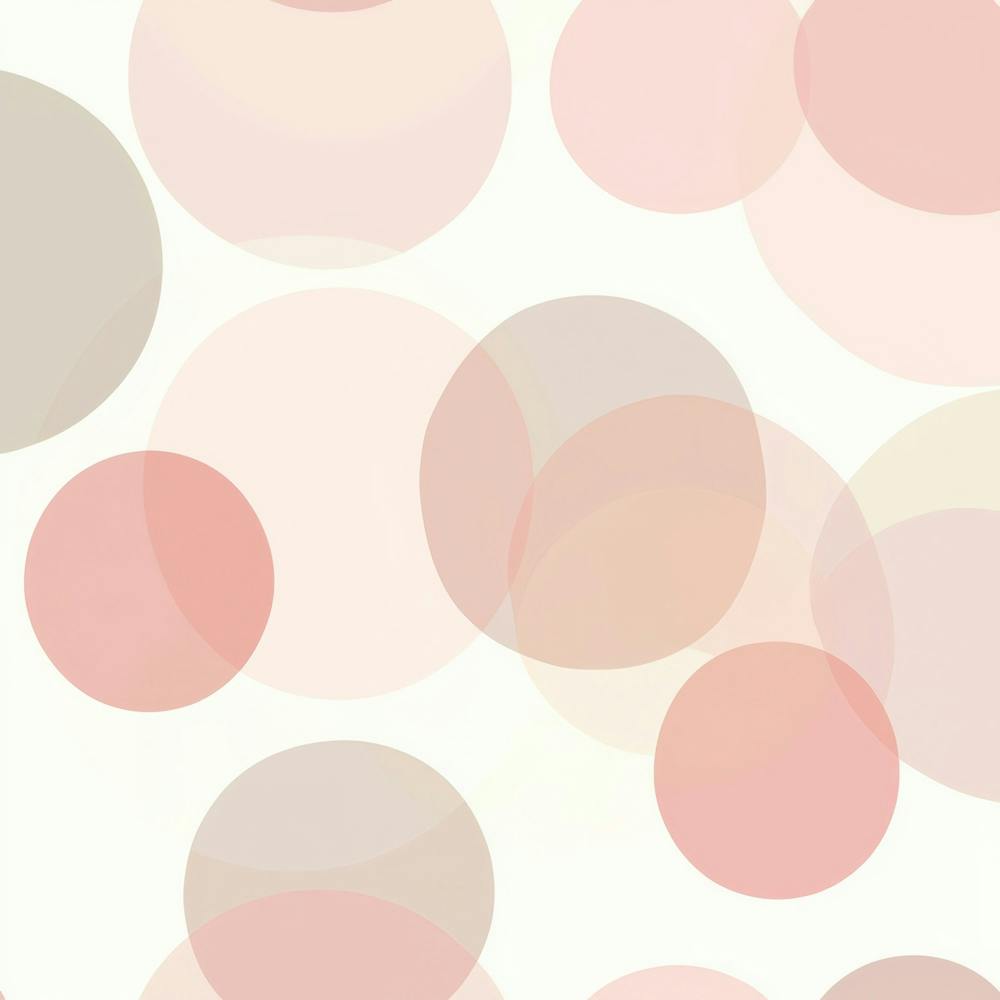 Pink Circles.Generated AI. Wall