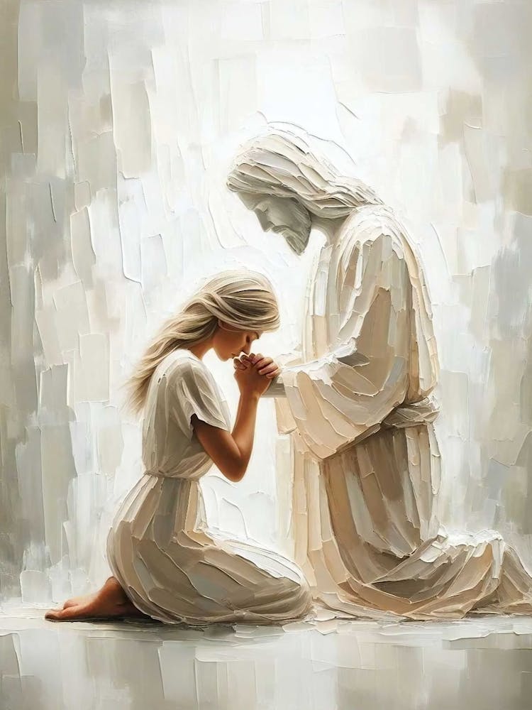 Forever With You, Christian Wall Art, Jesus With Woman, Jesus Painting, Lds Art, Bible Verse Wall Art, Christian Painting, Picture Of Jesus