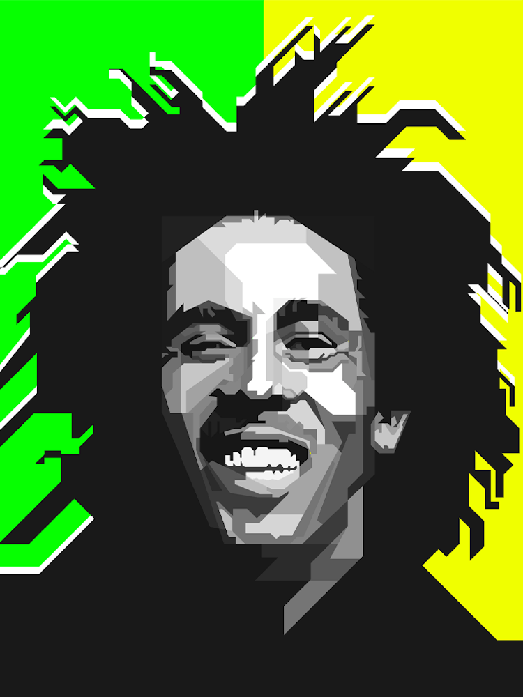 Bob Marley Reggae Music Illustration