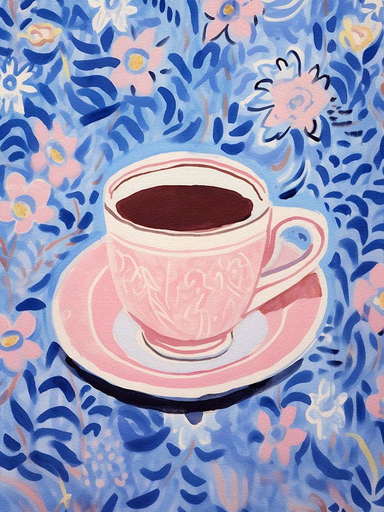 Coffee Cup Watercolor Painting
