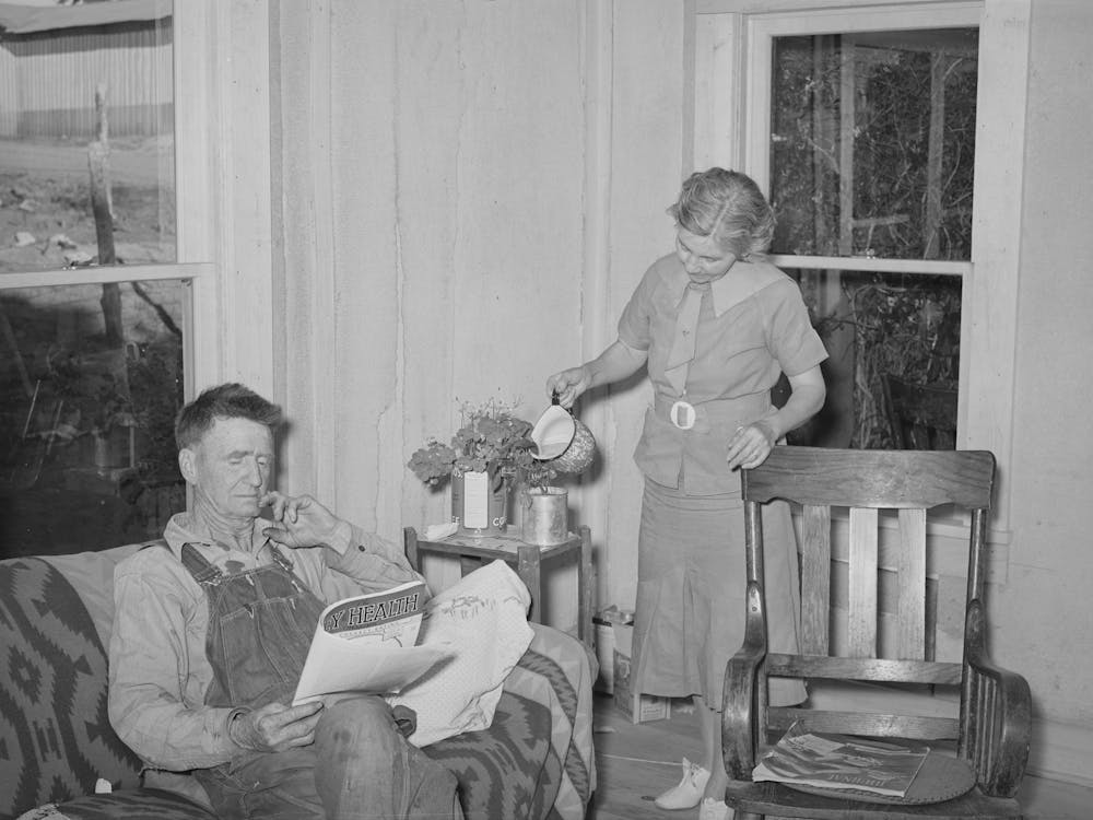 Mr And Mrs Craig At Home, Pie Town, New Mexico By Russell Lee