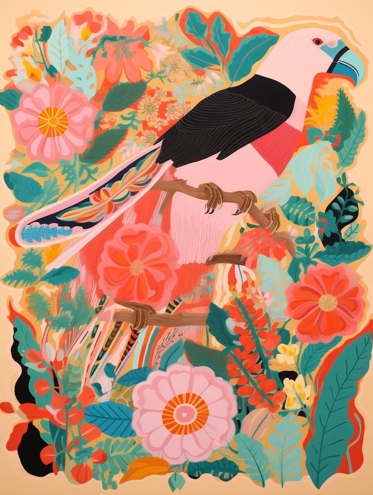 Maximalist Bird Painting Toucan 2