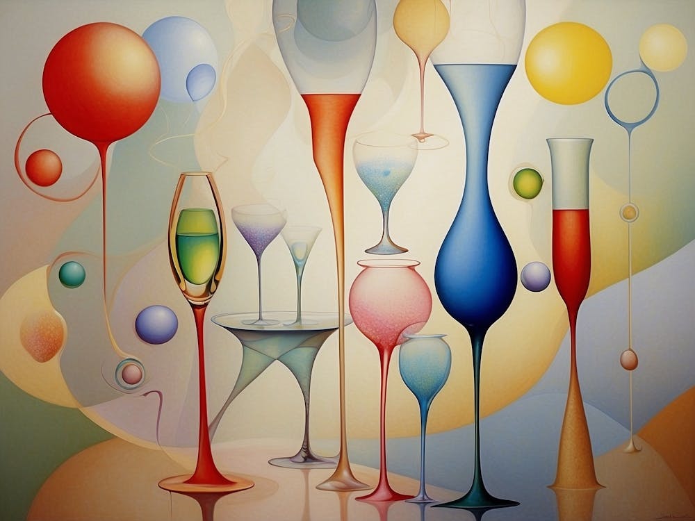 Wine Glasses And Balloons
