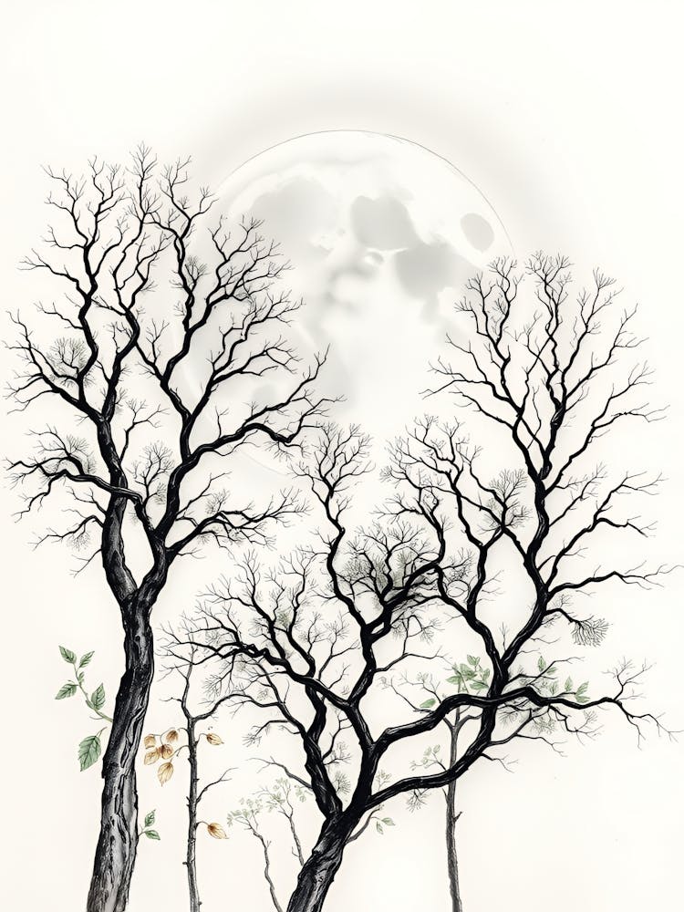 Moonlit Trees 1