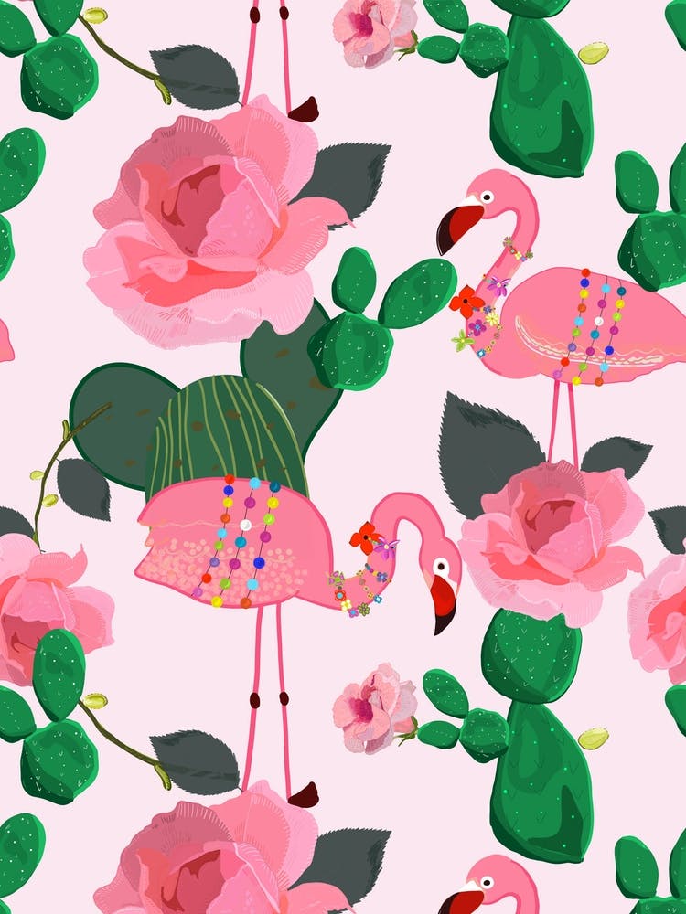 Flamingos Exotic Birds