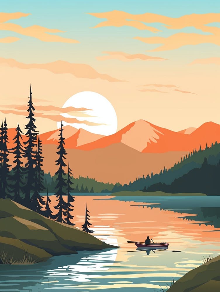 New Zealand 1 Travel Illustration