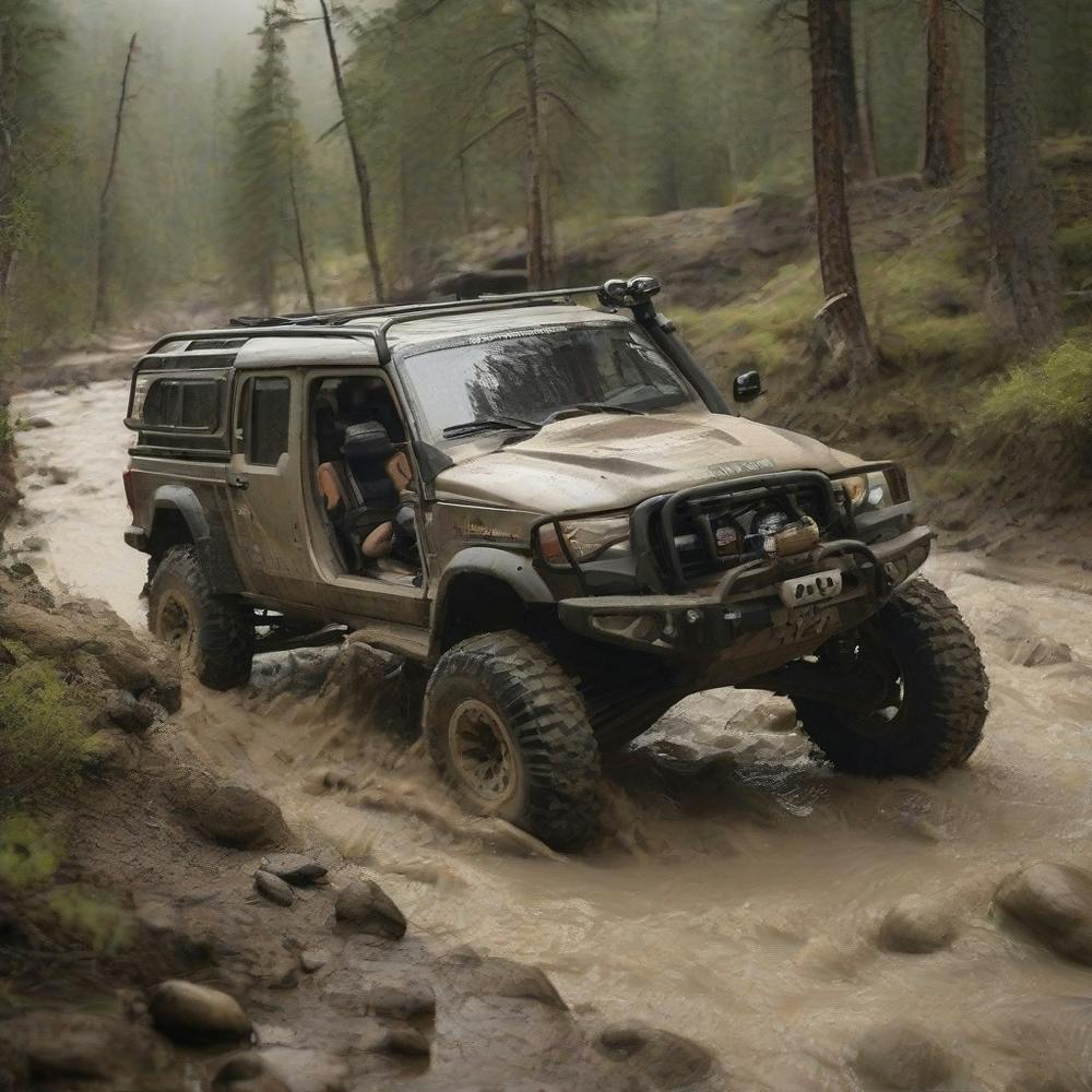 Jeep In The Mud