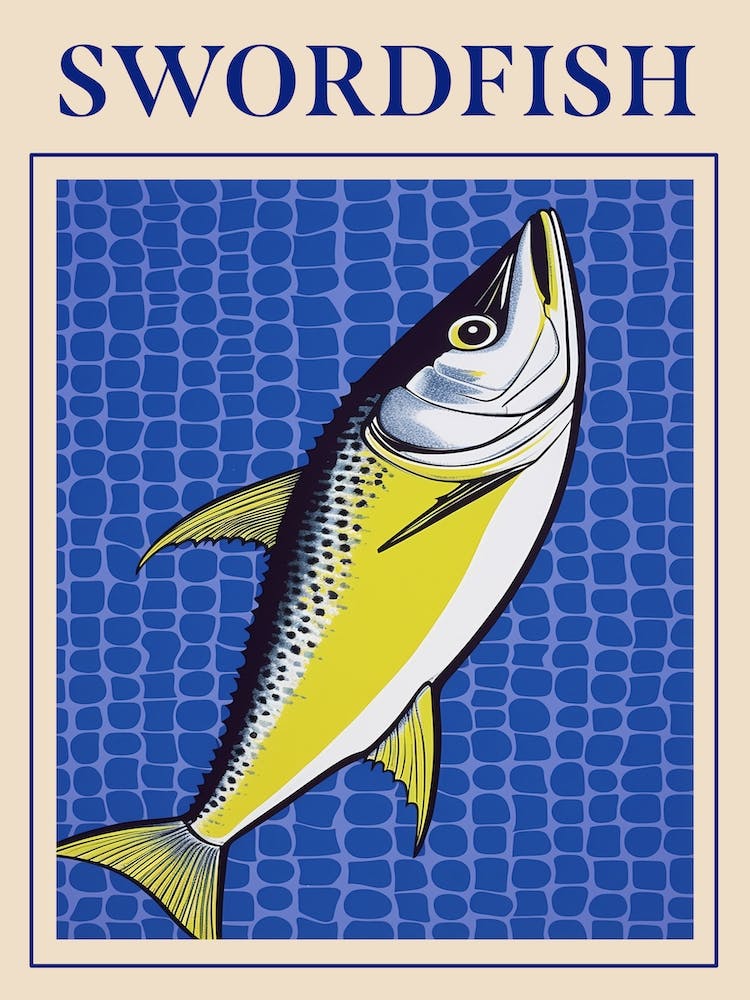 Swordfish Seafood Poster
