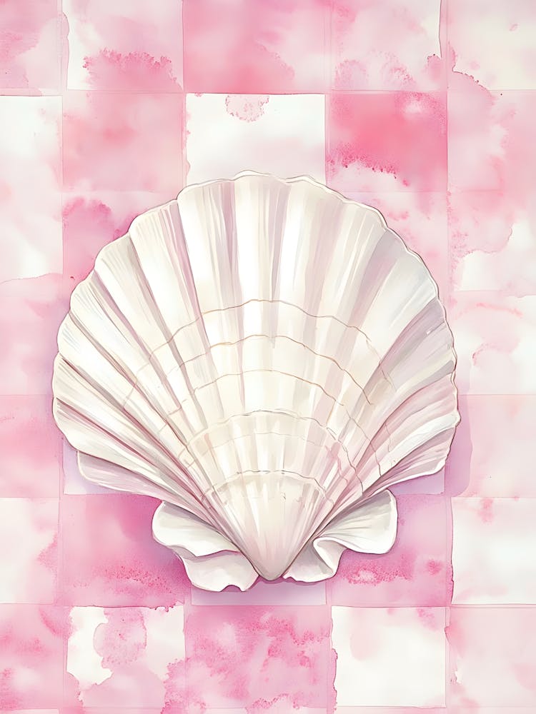 Watercolor seashell 1