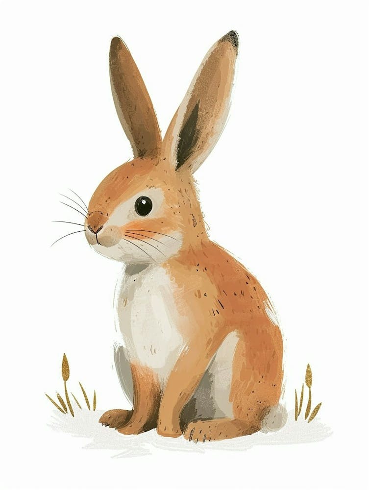 Belgischer Hase Kinderzimmer Illustration 4