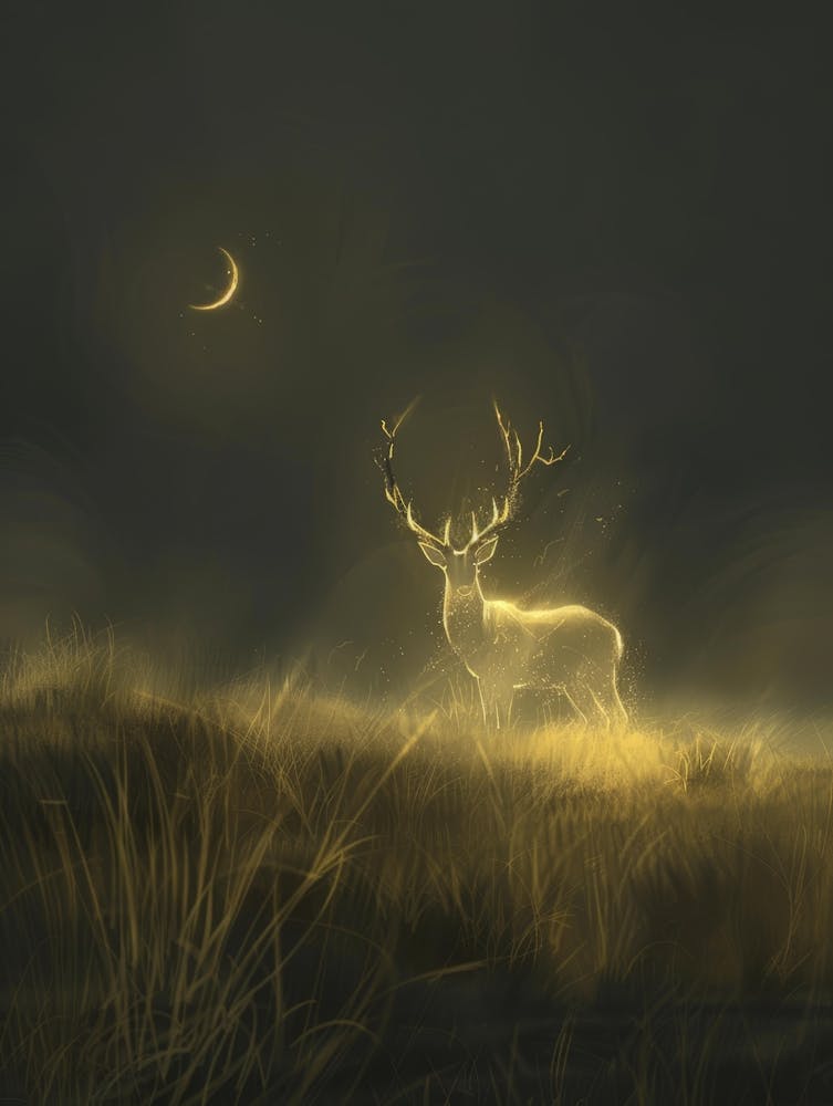 Deer In The Moonlight 12