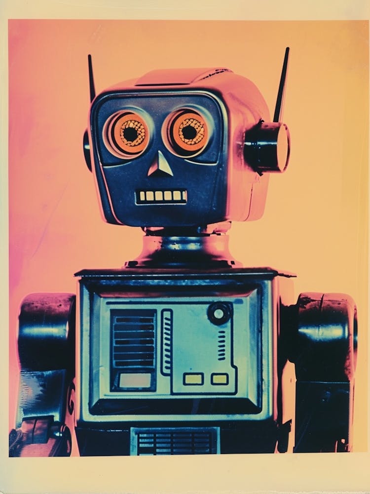 Retro Robot Polaroid 2