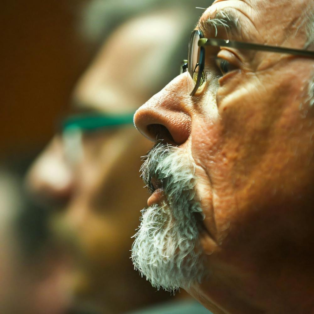 Close Up Of An Older Man