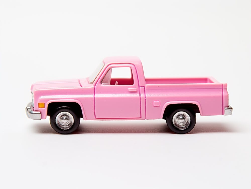 Toy Car 83 Chevy Silverado Pink 2