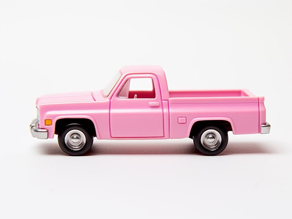 Toy Car 83 Chevy Silverado Pink 2