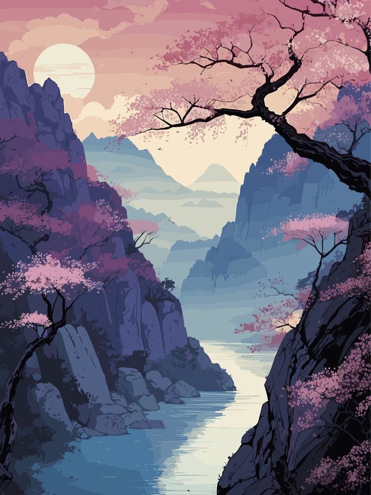 Japan Art Cherry Blossom