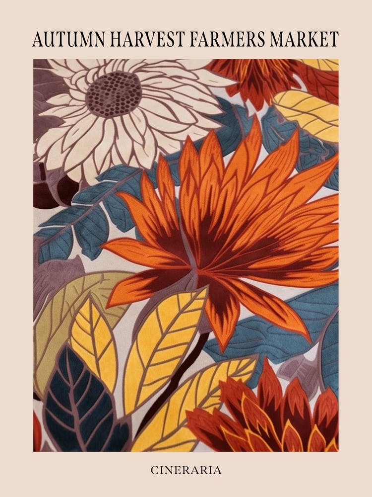 Fall Botanicals Cineraria 2 Poster