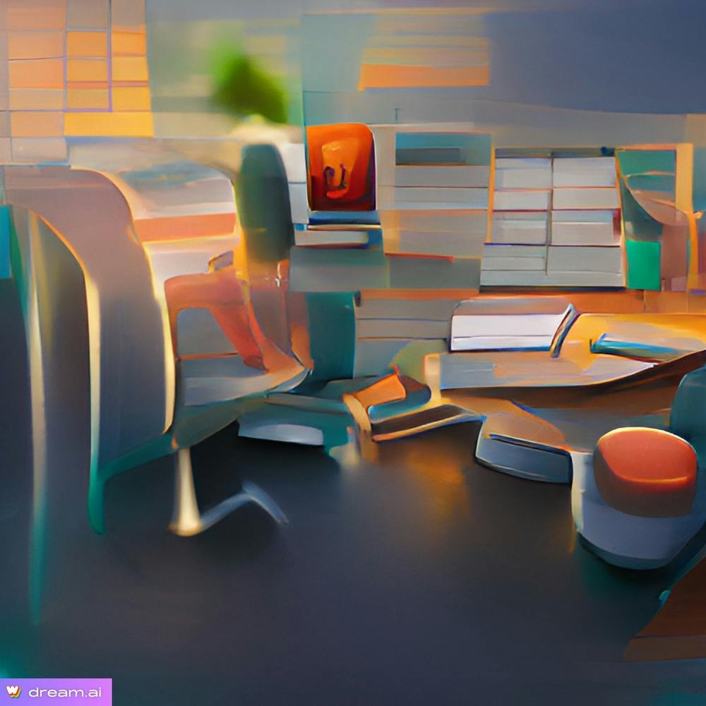 3D Modern Office Desk