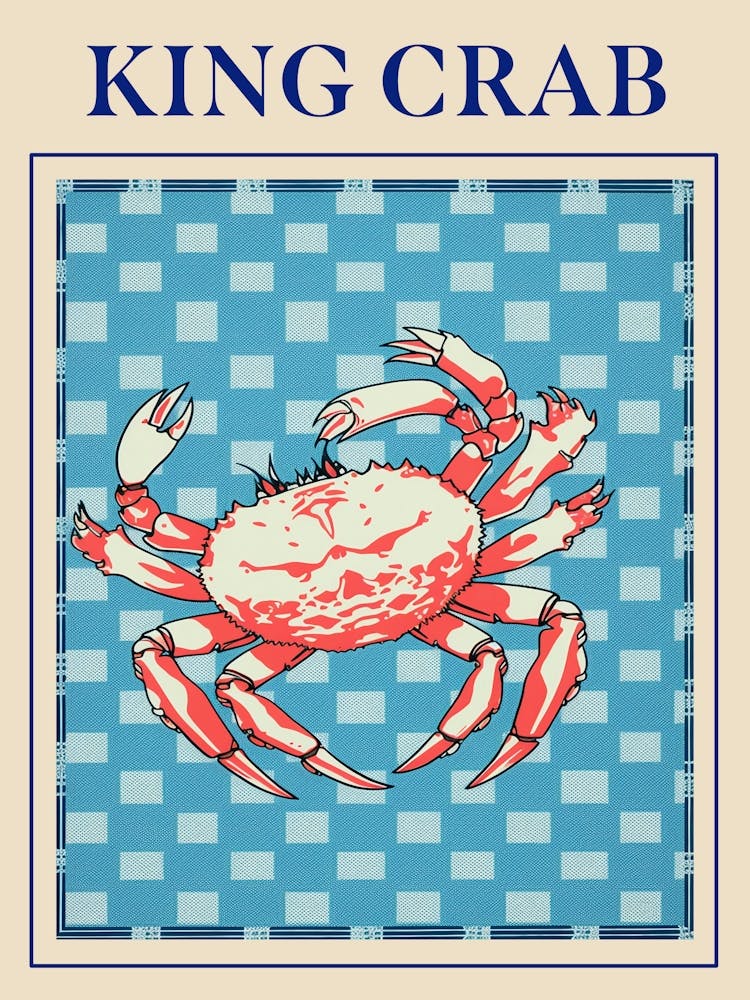 King Crab Seafood Poster