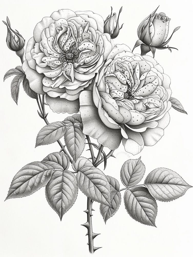 Roses Sketch 17