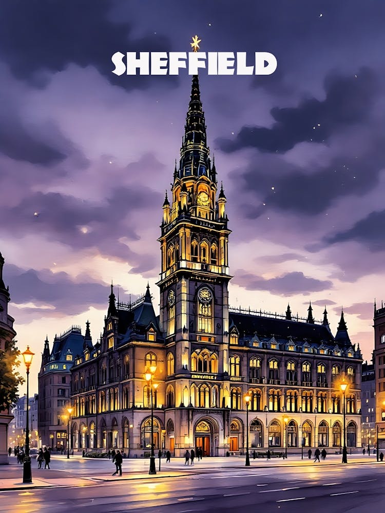 Sheffield Retro Vintage Travel V 03