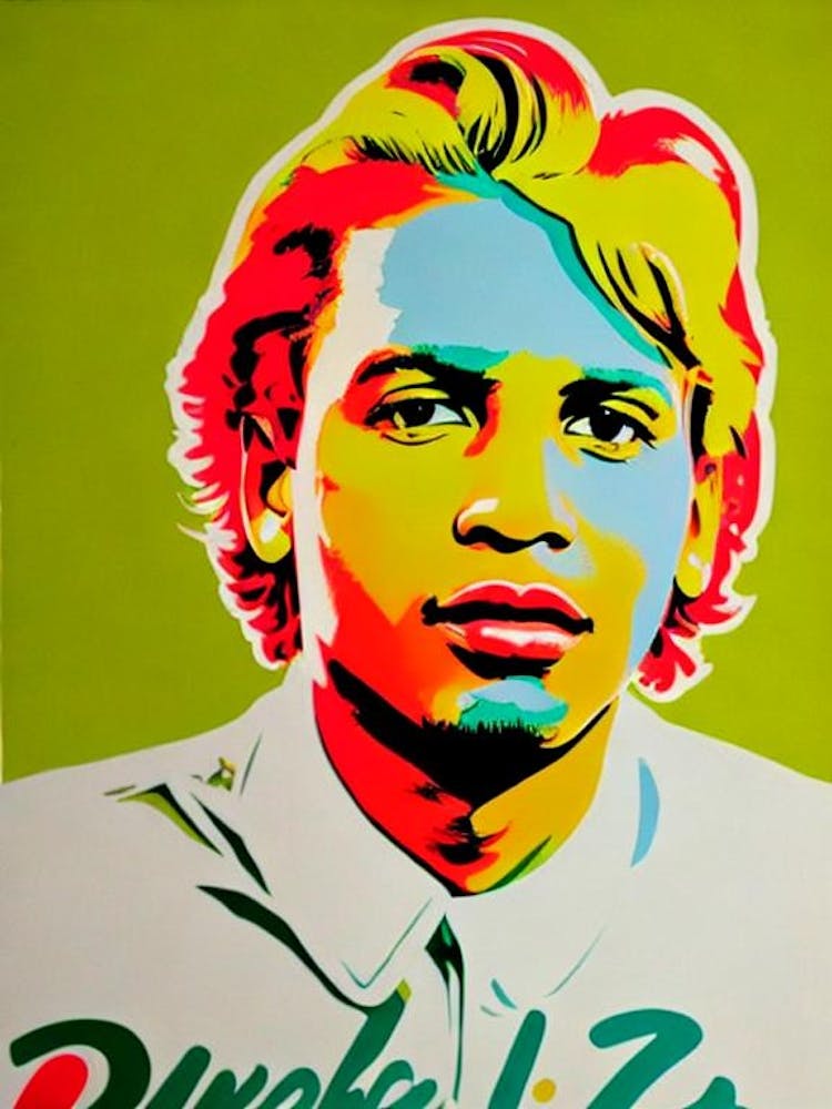 Lil Durk Colourful Pop Art