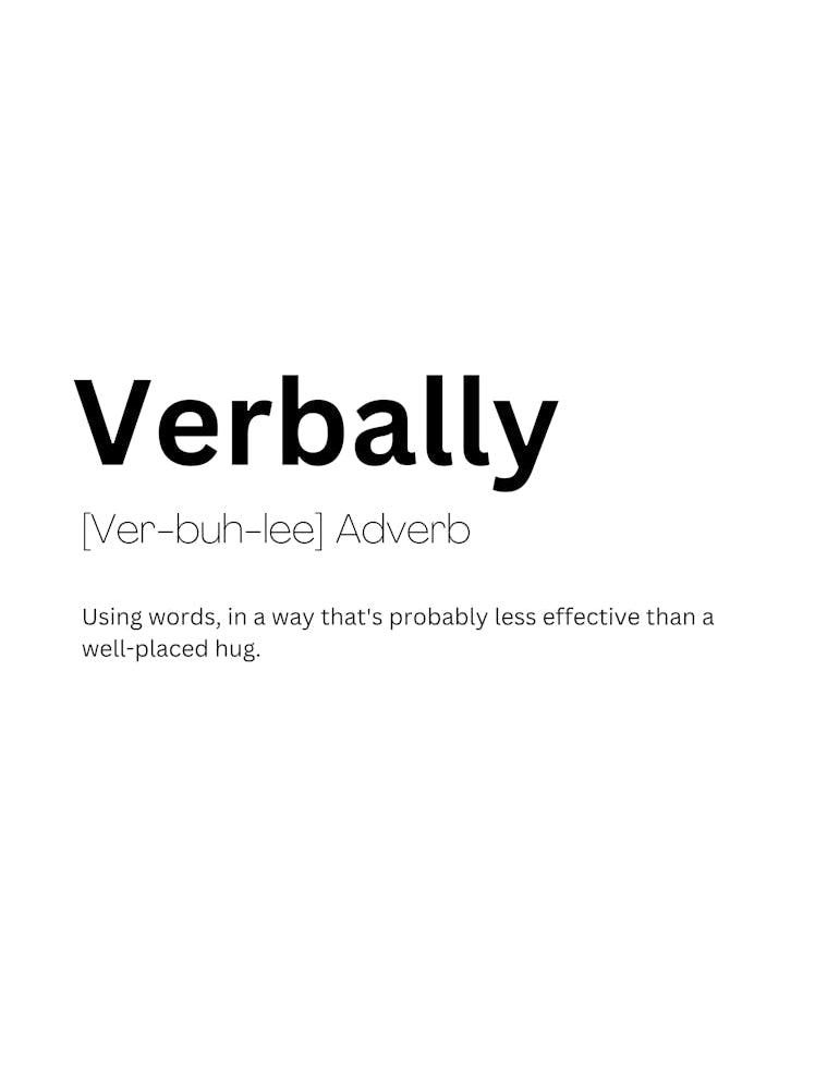 Verbally Definition Meaning