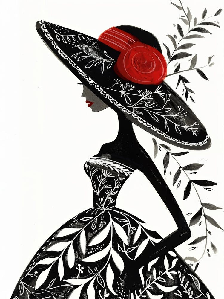 Mexican Woman In Hat