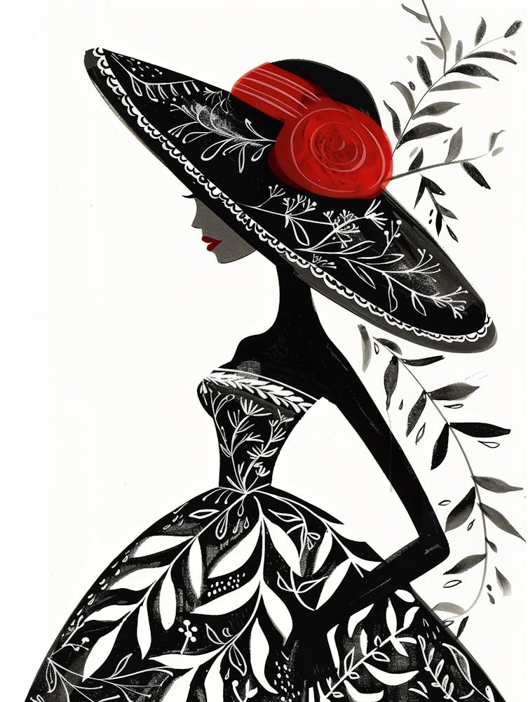 Mexican Woman In Hat