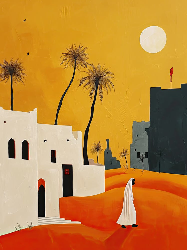 Woman In The Desert, Minimalism