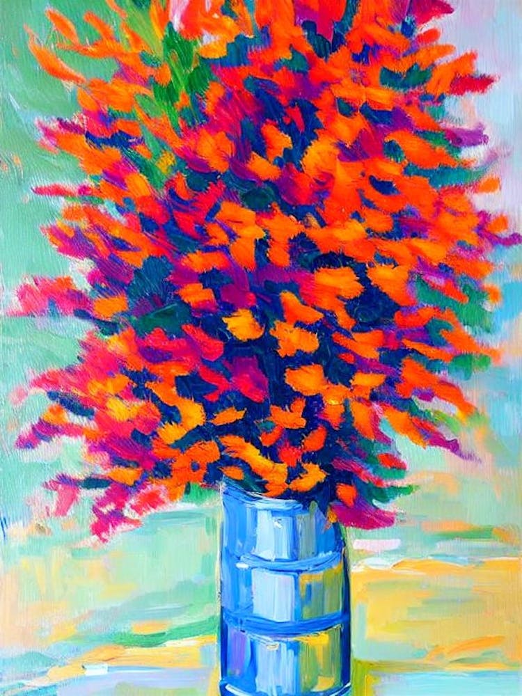 Flowers In A Jar Matisse Inspired Flower