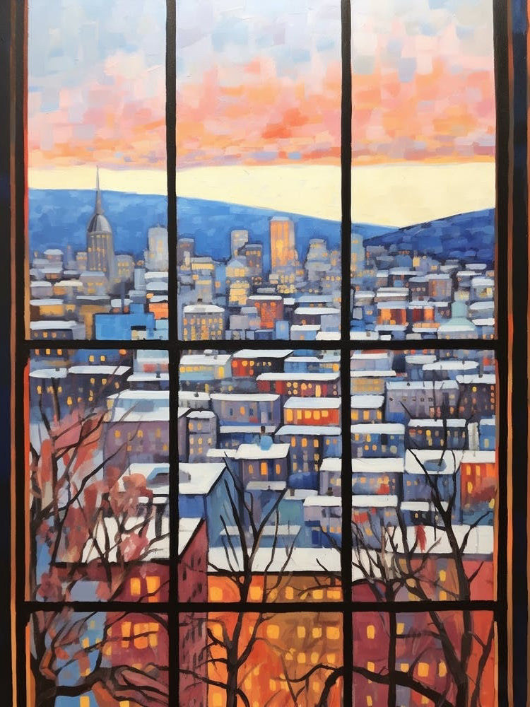 Winter Cityscape Oslo Norway 2