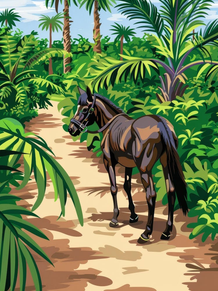 Horse In The Jungle